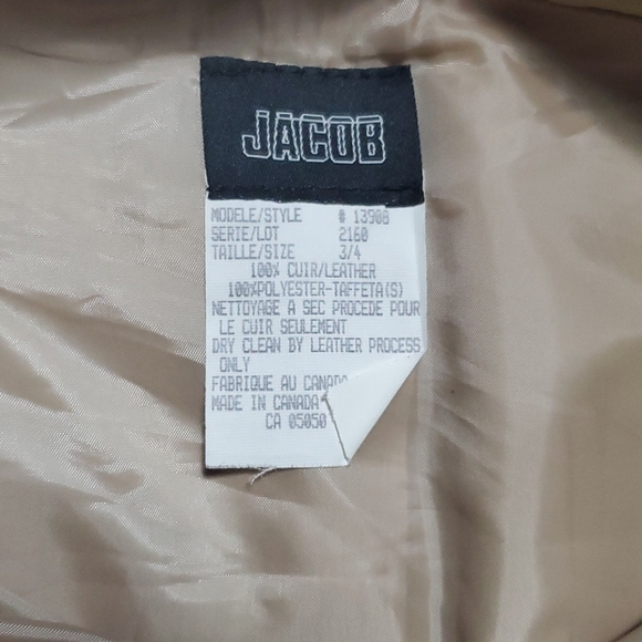 JACOB - TAN LEATHER SKIRT - Picture 9 of 10